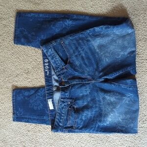 Gap Always Skinny Printed Floral Skinny Jeans Size 28
